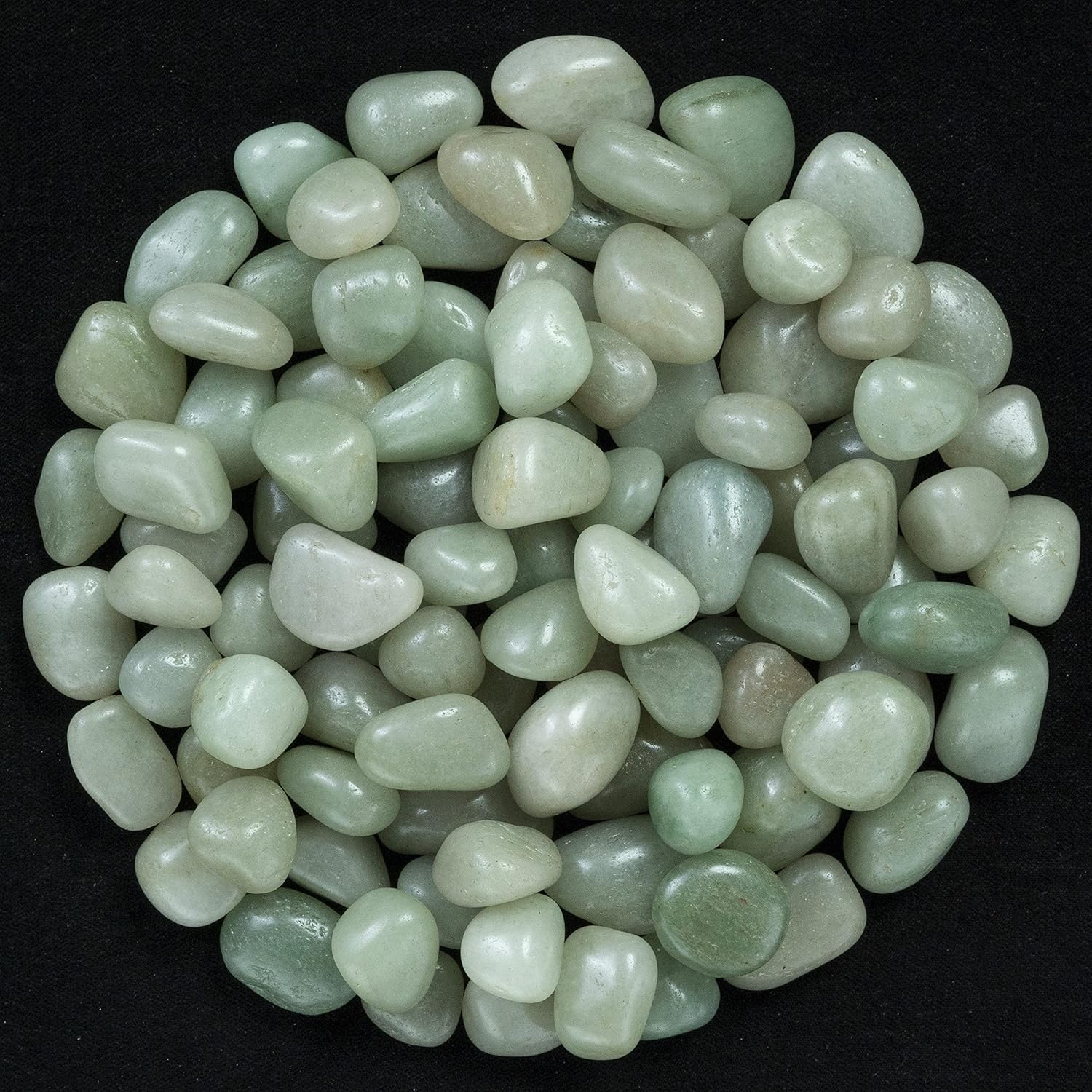 Crocon Green Jade Tumbled Stones 1LB Natural Crystal Kit