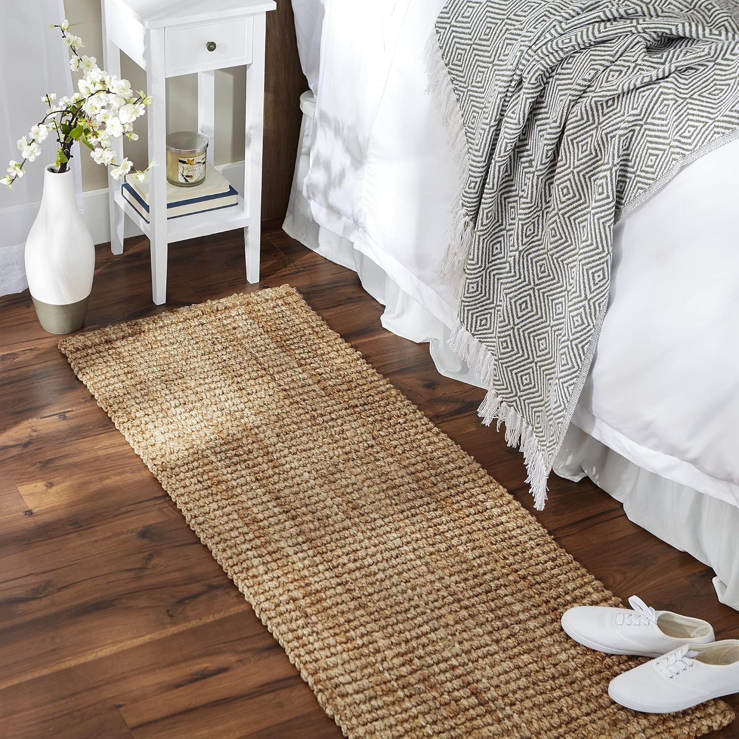 DII Sturdy Natural Jute Rug 22x60