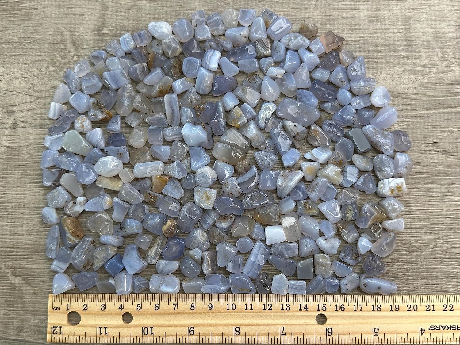Blue Chalcedony Gemstone Chips for Epoxy and Decor Projects