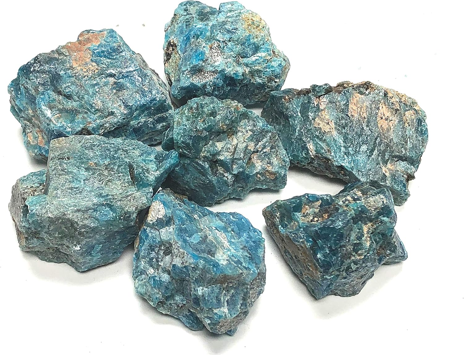 Blue Apatite Large 1 Natural Rough Stones Set
