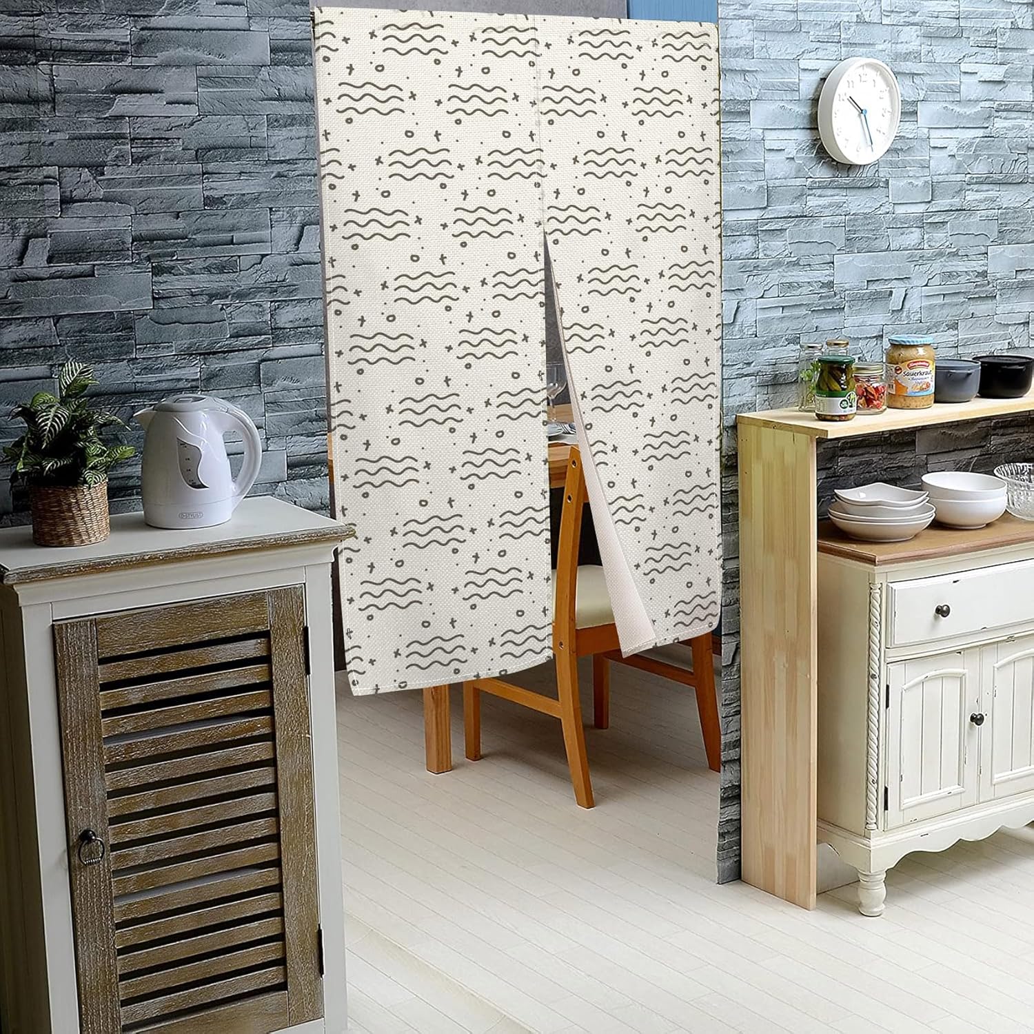 Long Japanese Noren Door Curtain for Privacy and Style