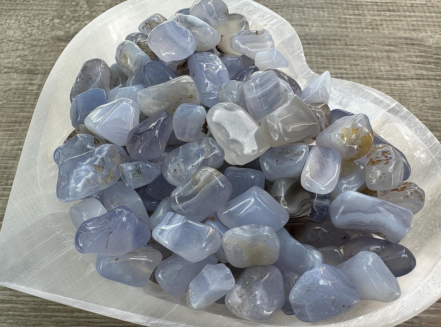 Blue Chalcedony Gemstone Chips for Epoxy and Decor Projects