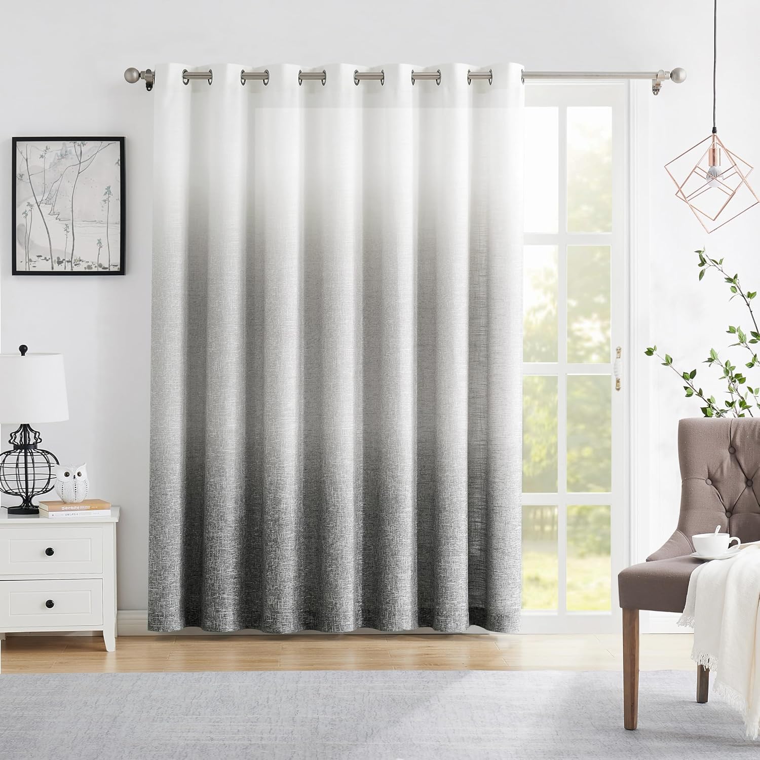 Central Park Ombre Door Curtain 100 Wide Gradient Print
