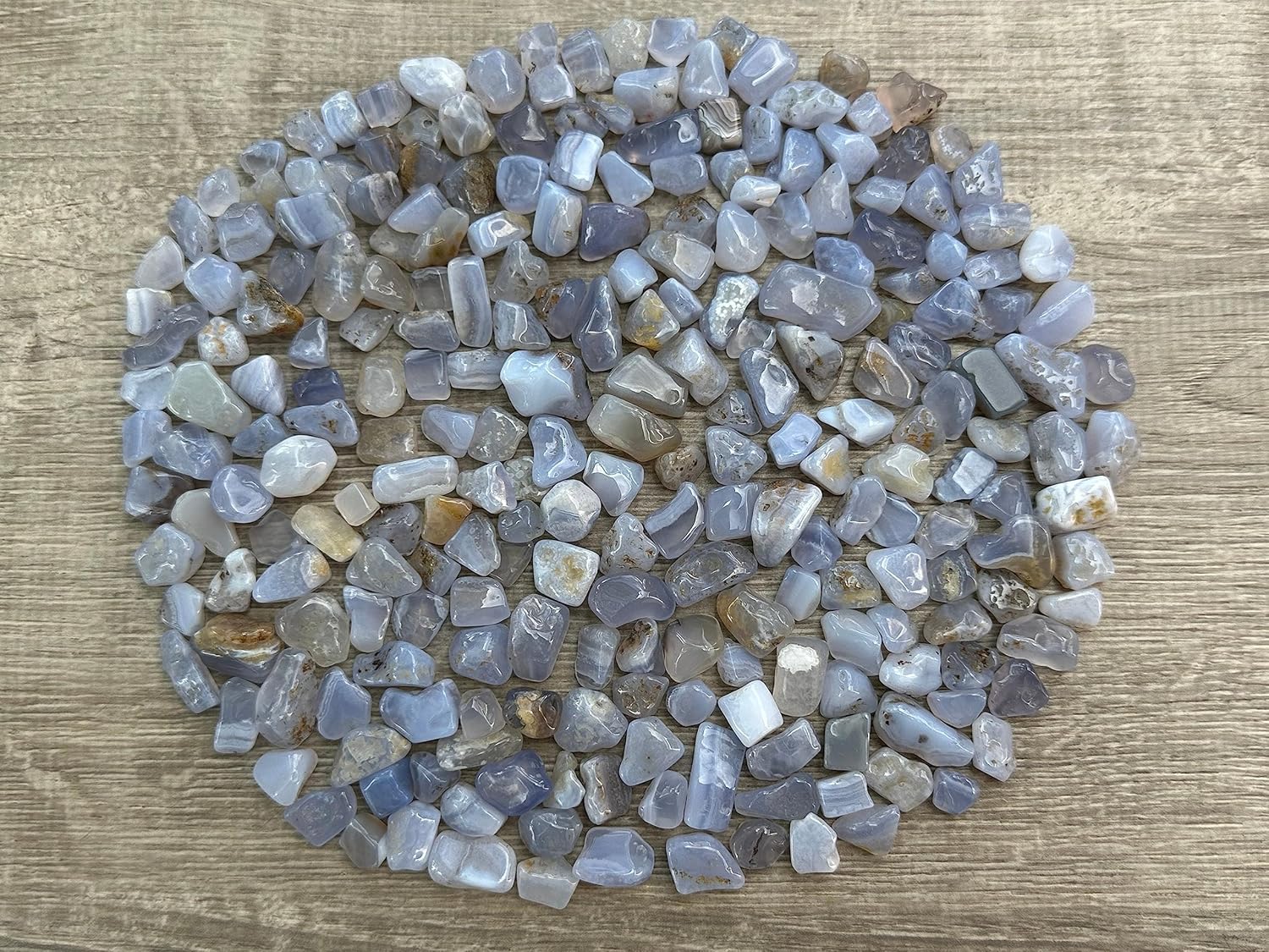 Blue Chalcedony Gemstone Chips for Epoxy and Decor Projects