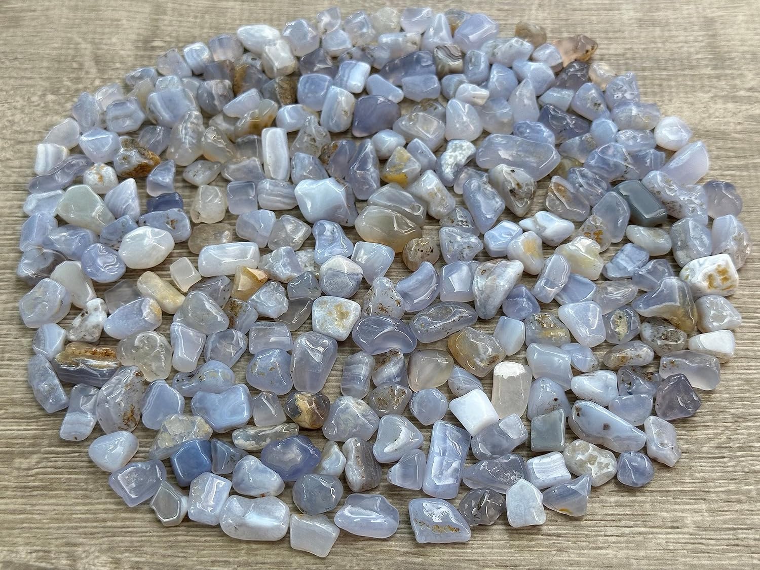 Blue Chalcedony Gemstone Chips for Epoxy and Decor Projects