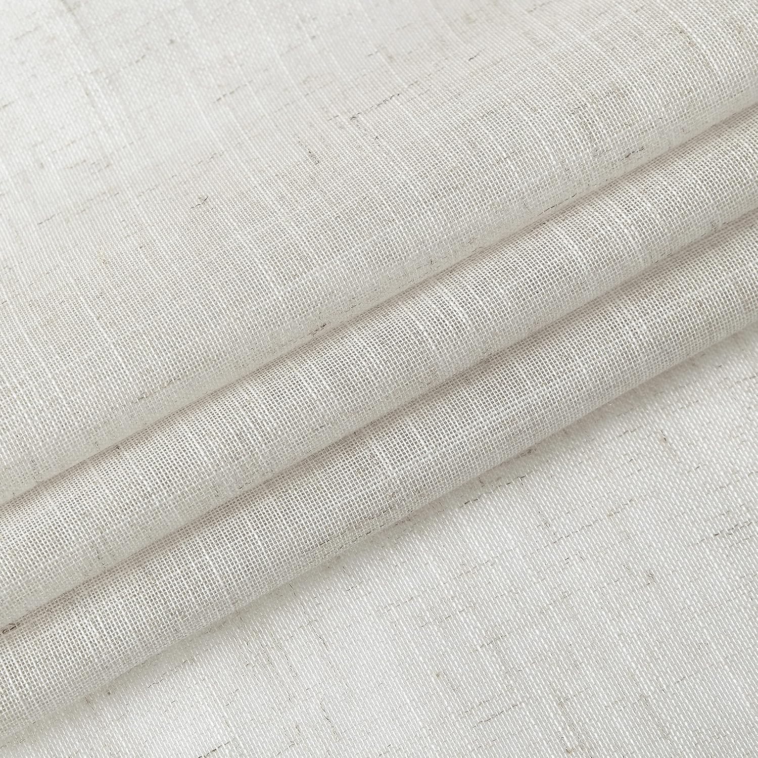 Central Park Linen Blend Sheer Curtain Panels 40x95