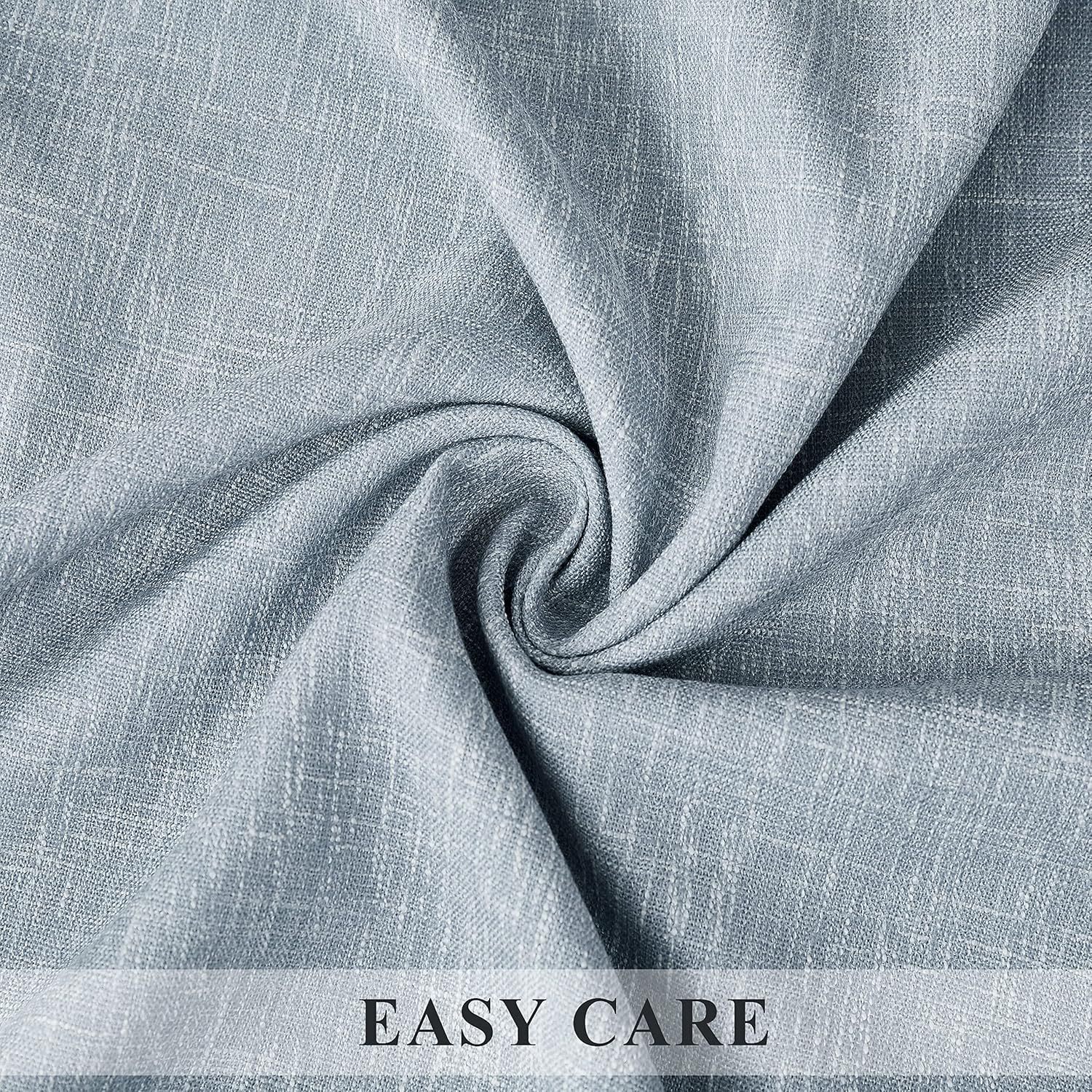 Blue Solid Blackout Curtain with Liner 50 x 108 2 Panels