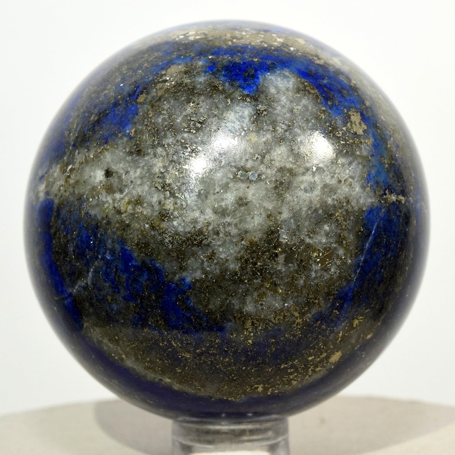 HQRP 21 Inch Lapis Lazuli Sphere with Pyrite Natural Crystal Ball