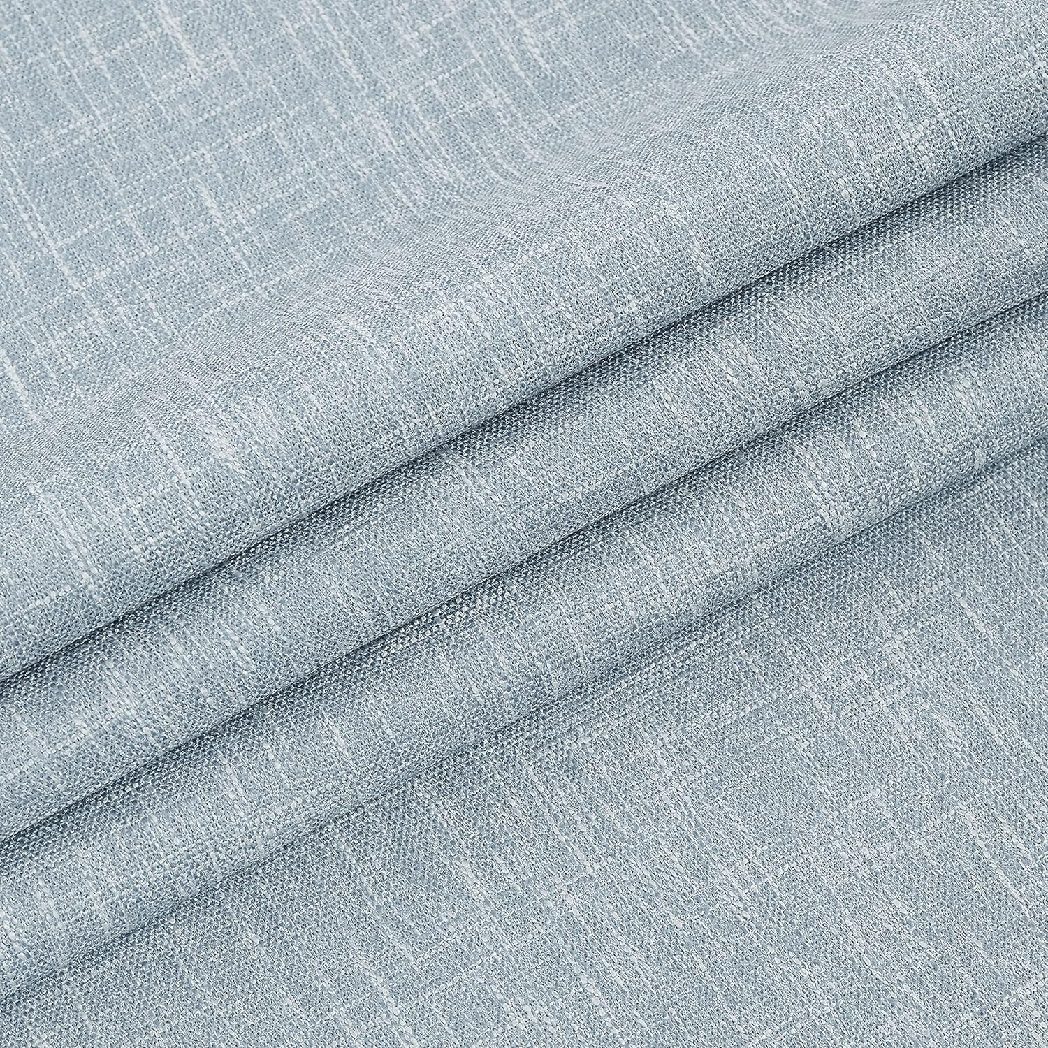 Blue Solid Blackout Curtain with Liner 50 x 108 2 Panels